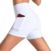 Wjustforu Biker Shorts for Women High Waist Yoga Shorts Women's Workout Running Shorts with Side Pockets - Image 3