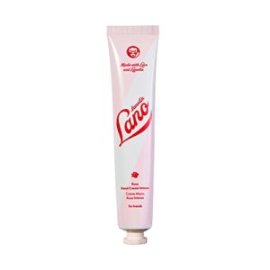 Lanolips Hand Cream Intense Rose - Hydrating Hand Lotion with Lanolin, Vitamin E + Shea butter - Great for Dry, Cracked Hands + Cuticles - Cruelty-Free, Vegetarian (50ml / 1.69 fl oz)