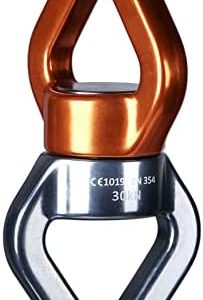 30kN Rope Swing Swivel, Rotational Device Rope for Aerial Silks Dance Swing Hammock Climbing Connector Aerial Yoga Ring