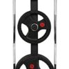 3-Tier Weight Plate Rack- Barbell Weight Rack Tree, 400LB Weight Capacity Plate Storage Stand Vertical Bar Holders Oly-mpic Weight Organizer for Home Fitness Home Office Fitness Aerial Yoga (Black, 1) - Image 7