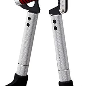 GD IRON GRIP Hand Grip Strengthener (Grip Strength Trainer) Premium Forearm Strengthener (EXT.80 - 55~176lbs, With Handle Extensions and Pinch Grip Set) Adjustable Hand Gripper for Grip Strength