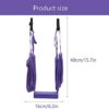 BESPORTBLE Yoga Swing Hammock Strap Aerial Antigravity Inversion Sling Strap Elastic Stretch Handstand Rope for Home Office Yoga Exercise Fitness Accessories Purple - Image 2