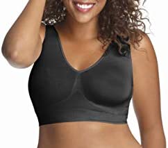 JUST MY SIZE womens Pure Comfort Plus Size Mj1263 Bra, Black, 6X-Large US