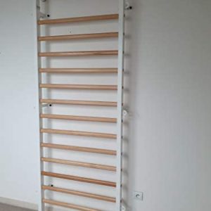 ARTIMEX Stall Bars Metal/Wood (Swedish Ladder) for Physical Therapy and Gymnastic - Used in Homes, Gyms, Clinics and Fitness Centers - 7 feet, 6 1/2 x 2 feet, 11 1/2 inches, Code 221-M