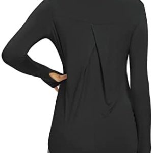 Bestisun Womens Long Sleeve Workout Tops Yoga Shirts Exercise Gym Clothes Athletic Shirts
