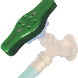 Faucet Grip Outdoor Faucet Water Spigot Handle, 1 Pack - Attaches to Most Round or Oval Handles Only - Provides a Firm Grip & Leverage to Turn Your Outdoor Faucet Handle On/Off - Hardware Included