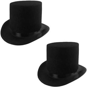 Rhode Island Novelty Deluxe Black Magician Butler Formal Costume Top Hat, One Per Order