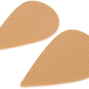 Self Adhesive Shoe Grips, Shock Absorption Odor Free Anti Slip Shoes Pads Noise Reduction Firm Wallking for Leather Shoes(Khaki)
