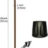FLYDRUM Wooden Walking Cane for Men and Women, One-Piece Wood Cane, 36 Inch Wood Walking Stick for Men and Women, Ergonomic Wood Cane for Seniors - Image 5