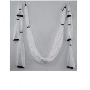 QueenLine Full Set 6 Handles Anti-Gravity Aerial Yoga Ceiling Hammock Flying Swing Trapeze Yoga Inversion Device Home Gym Hanging Belt White China