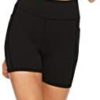 AFITNE Women’s High Waist Yoga Shorts with Pockets, Tummy Control Non See -Through Athletic Workout Running Shorts - Image 6