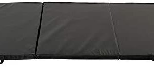 Sunny Health & Fitness Folding Gymnastics Tumbling Mat - Extra Thick with Carry Handles - for Exercise, Yoga, Fitness, Aerobics, Martial Arts, Cardio