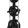3-Tier Weight Plate Rack- Barbell Weight Rack Tree, 400LB Weight Capacity Plate Storage Stand Vertical Bar Holders Oly-mpic Weight Organizer for Home Fitness Home Office Fitness Aerial Yoga (Black, 1) - Image 5