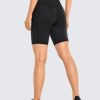 CRZ YOGA Women's Naked Feeling Biker Shorts - 4''/ 5''/ 6''/ 8''/ 10'' High Waisted Yoga Gym Spandex Shorts Side Pockets - Image 2