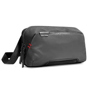 tomtoc Sling Shoulder Bag for Nintendo Switch/Switch OLED, Protective Carrying Pouch with 10 Game Cartridges Fit Dock/Pro Controller, Charger and More Accessories