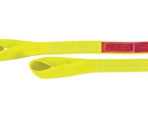 Lift All EE1601NTX4 Eye-Eye Web Sling, Nylon, 1" x 4', 1-ply, Twisted-Eye, Yellow