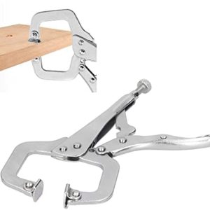 6in C Clamp Locking Pliers,Locking Pliers, Woodworking Quick Clamp Fixing Welding Multifunction Tool for Getting a Firm Grip on Bulky or odd-Shaped Items