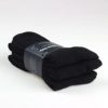 COTTON DAY Women's Soft Combed Cotton Knee High Long Socks Black White Grey Navy 3 Pack - Image 3