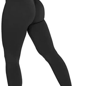 YEOREO Women High Waist Workout Gym Smile Contour Seamless Leggings Yoga Pants Tights