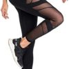WE CUFFLLE Women's Mesh High Waist Leggings Yoga Pants with Pockets Tummy Control 4 Way Stretch Workout Yoga Leggings - Image 3