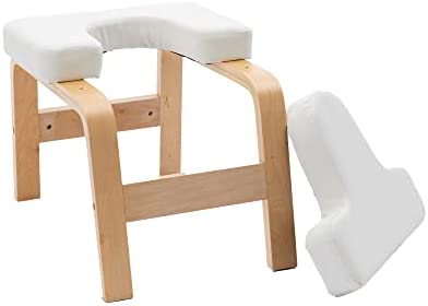 Mbolyeer Yoga Headstand Bench, Yoga Inversion Chair, Sturdy Wood Frame, Yoga Inversion Trainer, Relieve Fatigue and Shape Body, Idea for Workout, Fitness and Gym - Image 2