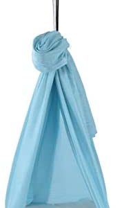 Yoga Swing Aerial Kit, Yoga Hammock Blue Cool To the Touch Durable Elastic for Body Firming for Aerial Yoga(Light blue)