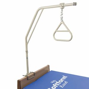 Invacare Trapeze Bar with Two-Piece Design Trapeze Bar and Handle, Weight Load Limit 168 lbs, 7740A , Grey