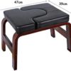 XIANGJI Headstand Bench Yoga Inversion Trainer Wooden Non-Slip Inverted Stool, Headstand Bench Pilates Fitness Equipment for Home Relieve Fatigue and Shape Body Idea for Workout - Image 2
