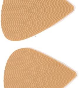 Self Adhesive Shoe Grips, Prevent Falling Anti Slip Shoes Pads Odor Free Firm Wallking Soft Silicone Noise Reduction for High Heels(Khaki)