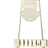 Dasunny 6-String Guitar Trapeze Tailpiece Bridge for Jazz Guitar or LP Style Tele Guitar, Gold Tone - Image 4