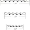 Dr.Fish 20 Pack Fishing Bead Chain Swivels Stainless Steel Catfish Swivels Catfish Tackle Catfish Rig Fishing Tackle Fishing Gear Freshwater Saltwater - Image 2