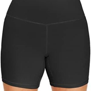 Love Tree Women's High Waisted Biker Shorts - Buttery Soft, Moisture Wicking Workout Yoga Pants