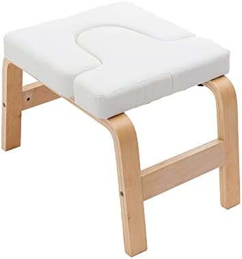 Mbolyeer Yoga Headstand Bench, Yoga Inversion Chair, Sturdy Wood Frame, Yoga Inversion Trainer, Relieve Fatigue and Shape Body, Idea for Workout, Fitness and Gym - Image 7