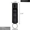 Police Magnum Keychain Pepper Spray Flip Top Safety 2 Pack 1/2oz - Maximum Heat Strength OC with Dye- Tactical Small Compact Case Holder- for Women & Men's Self Defense- Made in The USA - Image 4