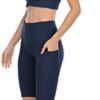 CHRLEISURE High Waisted Yoga Biker Shorts for Women with Pockets, Tummy Control Workout Spandex Shorts - Image 6