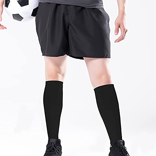Dxhycc 4 Pairs Knee High Soccer Socks Unisex Sports Tube Socks Team Socks for Soccer, Basketball, Uniform and Everyday Wear - Image 6