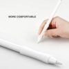 3 Pack White iPencil Grips Case Cover Ergonomic Silicone Sleeve Holder Compatible with Apple Pencil 2nd Generation, iPad Pro 11 12.9 inch 2018 - Image 3