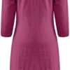 Women's Fall Fashion 2022 Casual Solid Color Loose Long Sleeves Pocket O-Neck Shirt Dress Sleeve - Image 5