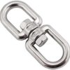 sansheng 8 Pack Stainless steelHanging Basket Spinners Plant Hanger Swivel Hook Swivel Clip for Dog Lead, Flower Pot Basket, Bird Feeder(M4) - Image 5