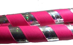 Adult Hula Hoop 1.5 lbs. weighted Beginner Large 40 inches round pink. Get Your Middle Little with Fun Dance Workout Fitness Exercise Sport Hula Hooping