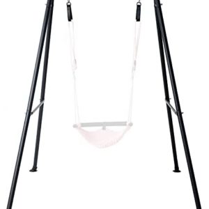 Hi-Na Metal Frame Full Steel Swing Stand, Hold up to 440 lbs, Outdoor or Indoor Hanging Swing Stand only, Swings not Included