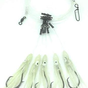 Glow Squid Deep Drop Tilefish Rig, Excellent for Deep Drop Fishing for Tilefish, Grouper, Snapper, Bottom Fishing Rig