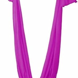Wusteg Aerial Yoga Hammock Silk Fabric Swing Durable Multi-Functional Elastic Yoga Hammock Training Accessory Yoga Pilates Inversion Tool for Beginners and Professional, Purple