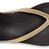OluKai Ho'opio Leather Women's Beach Sandals, Full-Grain Leather Flip-Flop Slides, Modern Low Profile Design & Comfortable Fit - Image 2