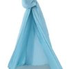 01 02 015 Aerial Yoga Hammock, Transparent Yoga Swing Aerial Kit Blue Soft Durable Elastic Sturdy Nylon for Body Firming for Aerial Yoga(Light Blue) - Image 2
