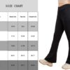 Girl's Leggings Cross High Waist Split Hem Yoga Pants Solid Color Dance Active Leggings Bell Bottoms with Pocket - Image 3