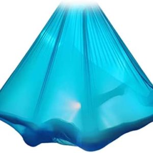 BPDVYRN Aerial Silk Swing Kit, Aerial Yoga Hammock, Aerial Yoga Hammock for Gym Fitness, Ceiling Hanging Yoga Sling for Beginners