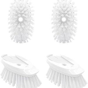 Dish Brush Refills, 4 Pack Soap Dispensing Dish Brush Refill, Dish Brush Replacement Head for OXO Dish Brush, Brush Dispenser Refill Fits Soap Dispensing Handle