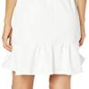 Calvin Klein Women's Sleeveless Mock Neck Trapeze Dress with Ruffle Hem - Image 2