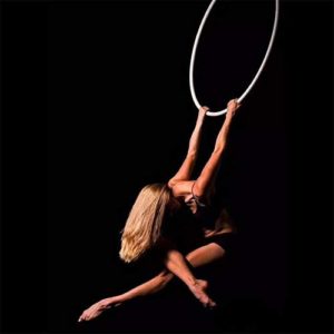 TEVEILS 80-95cm Fitness Pilates Yoga Circles Aerial Yoga Hoop Lyra Hoop Rings Strength Tested Fitness Equipment Yoga Hoop Single Point Aerial Ring Set